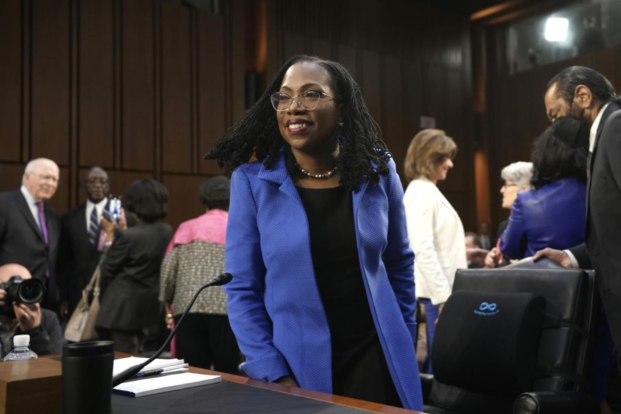 Judge+Ketanji+Brown+Jackson+arrives+to+testify+on+the+third+day+of+her+Senate+nomination+hearings+to+be+an+Associate+Justice+of+the+Supreme+Court+of+the+United+States+on+Capitol+Hill+in+Washington%2C+D.C.+on+March+23.%0A