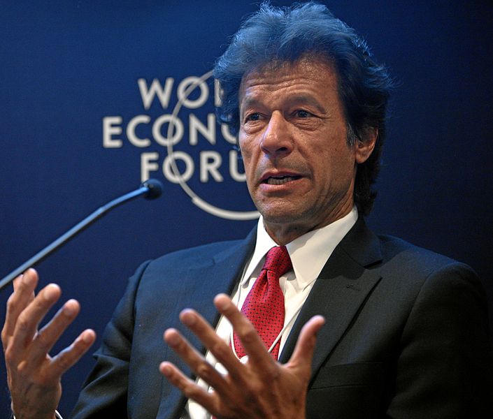 Former Prime Minister Imran Khan gestures during the session The Future of South Asia annual meeting of the World Economic Forum in the congress center in Switzerland on Jan. 26, 2012. Columnist Milly Zafar believes that the new Pakistani prime minister, Shehbaz Sharif, is unfit for the position as Khan was voted out of office on April 9. 