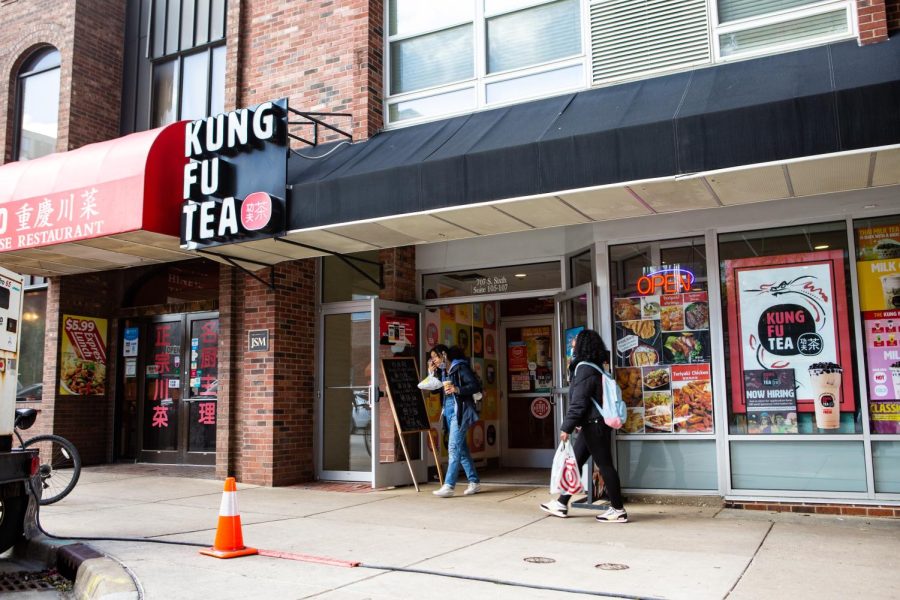Kung+Fu+Tea%2C+located+on+Green+Street%2C+is+one+of+the+participating+partnerships+of+the+13+Thursdays+event.+Other+local+businesses+such+as+Murphys+Pub+and+Game+Day+are+partners+in+the+event+as+well.+