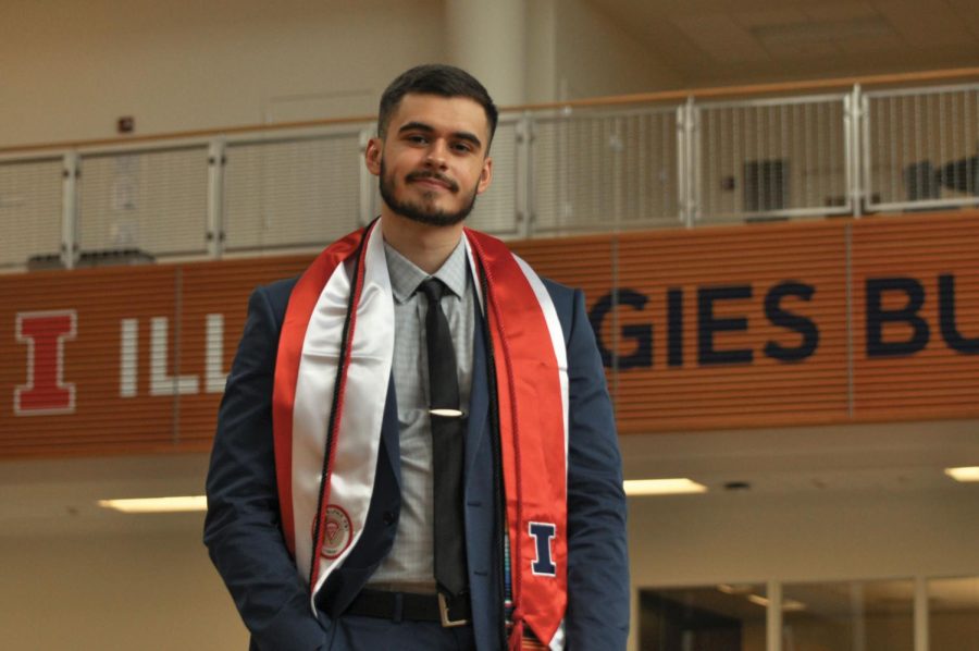Fabian Lopez, senior in Business, is a first-generation student. His family immigrated the U.S. from Mexico decades ago 
