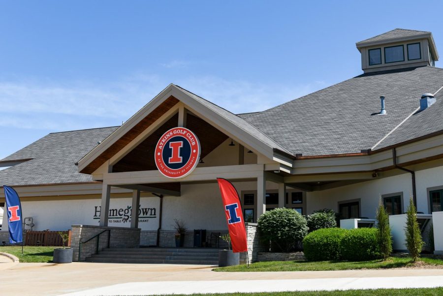 The Atkins Golf Club, presents itself to the CU community on  Saturday. The formally Stone Creek Golf Course and now Atkins Golf Club donated by the Atkins Group to Illini Athletics had its opening debut on Saturday morning.
