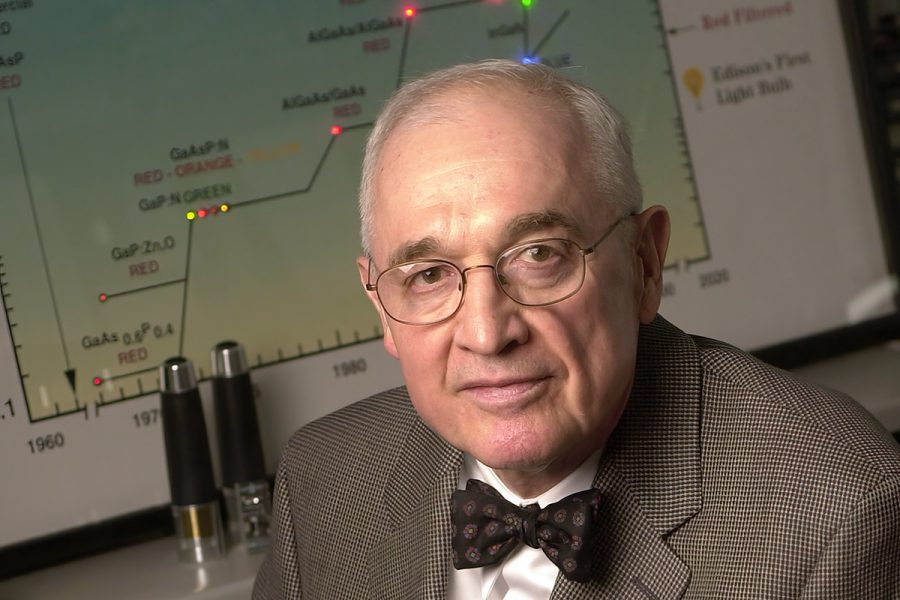 Nick Holonyak, researcher and professor in Engineering, died on Sept. 18. Holonyak is well known for his development of the first visible-spectrum LED light. 
