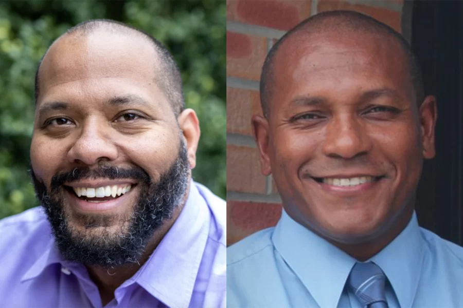 Terrence Stuber (left) and Aaron Ammons (right) are the two candidates for Champaign County Clerk during the 2022 midterm elections