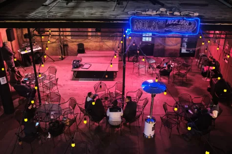 NOLAs Rock Bar prior to Parti Gras HalloQueen Drag Show on Oct. 24, 2020.
NOLAs Rock Bar in downtown Urbana holds its last event on Dec. 11 prior to the bars full closing. 