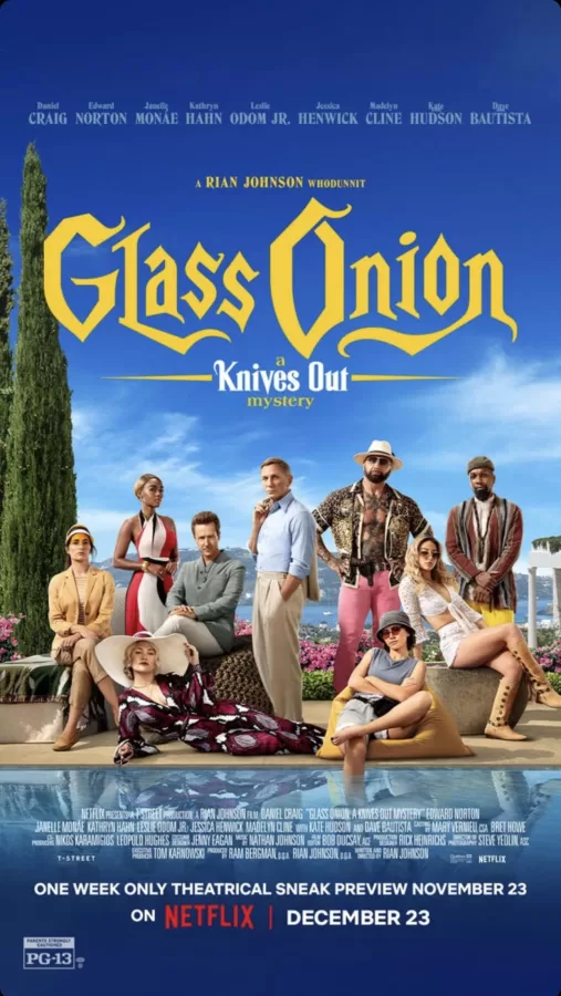 Rian Johnson 2022 Netflix Winter release Glass Onion is a murder mystery sequel to Johnsons 2019 release Knives Out both starring Daniel Craig. 