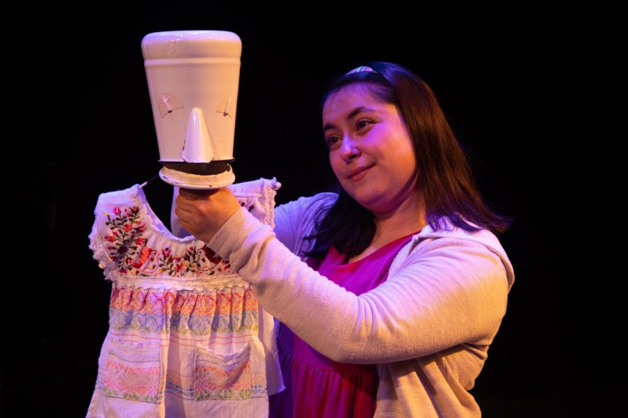 In “Cenicienta: A Bilingual Cinderella Story,” a play making its way to the Krannert Center for Performing Arts, Madison Palomo plays 18 characters and has been the lead actor in the one-woman show for five years.