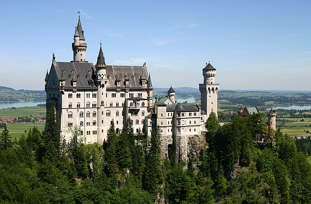 Neuschwanstein Castle in Bavaria, Germany, where the two victims were visiting before the attack. 