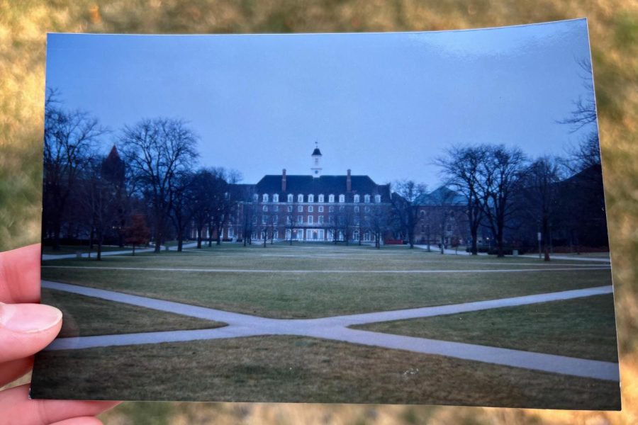 Vintage photo of University main quad