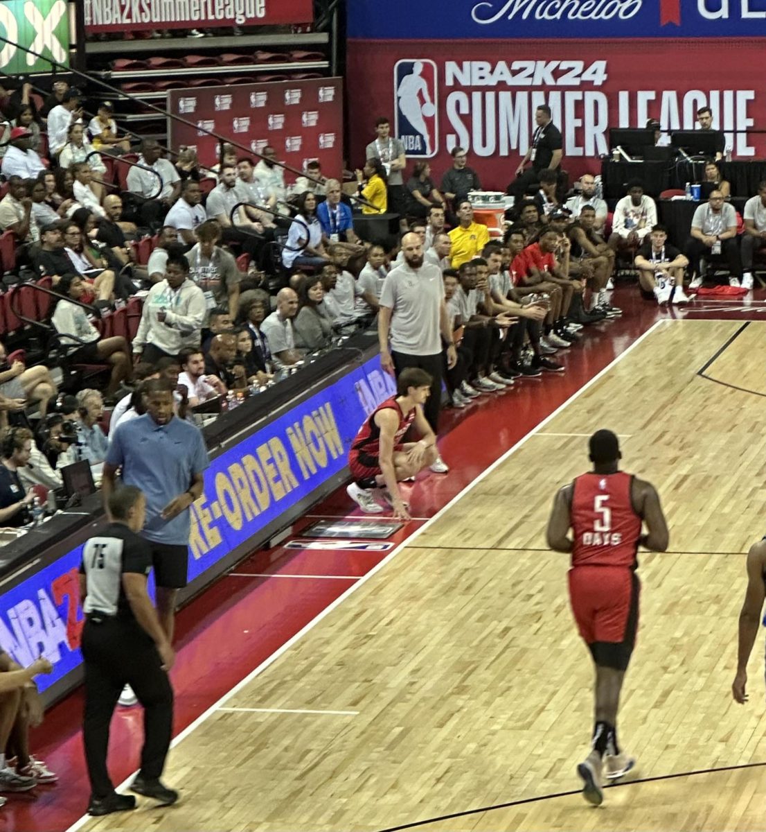 Former Illini Matthew Mayer checking in for his NBA 2K24 Summer League debut against the Oklahoma City Thunder. Since then, Mayer and the Houston Rockets have won two games to clinch a spot in the Summer League semifinals.  