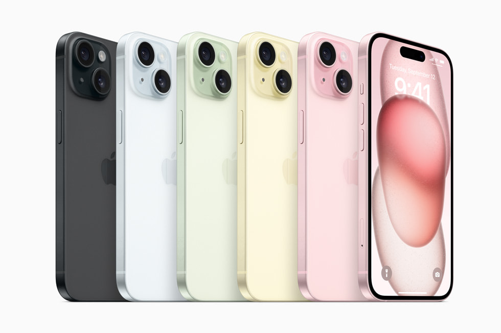 The+iPhone+15+lineup+is+available+in+five+new+colors%2C+including+a+new+pink.