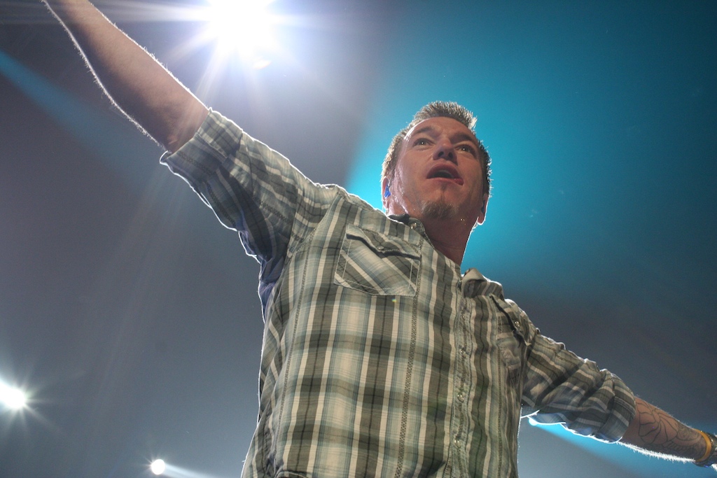 Steve Harwell, lead singer of Smashmouth, performs in Las Vegas on June 30, 2010.