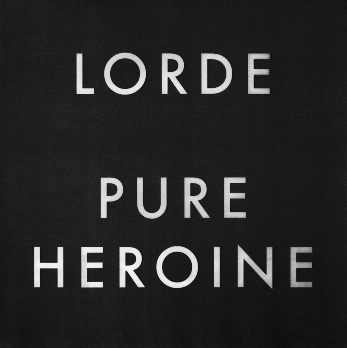Cover art for Lorde’s album “Pure Heroine”, released on September 27, 2013. 