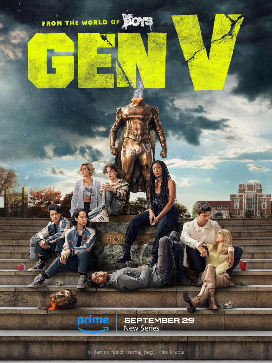 2023 Prime exclusive fall spinoff Gen V promotional poster.
