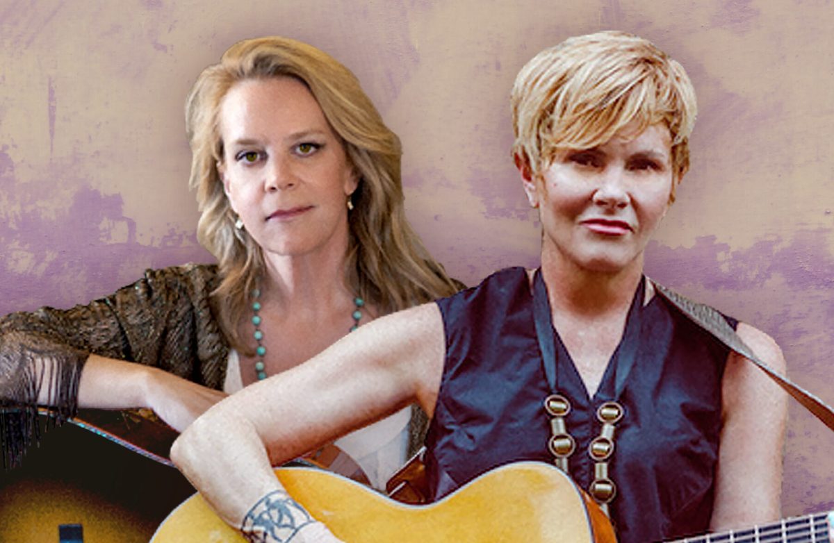 Country-folk artists Mary Chapin Carpenter and Shawn Colvin visited the Krannert Center for the Performing Arts on Thursday. 