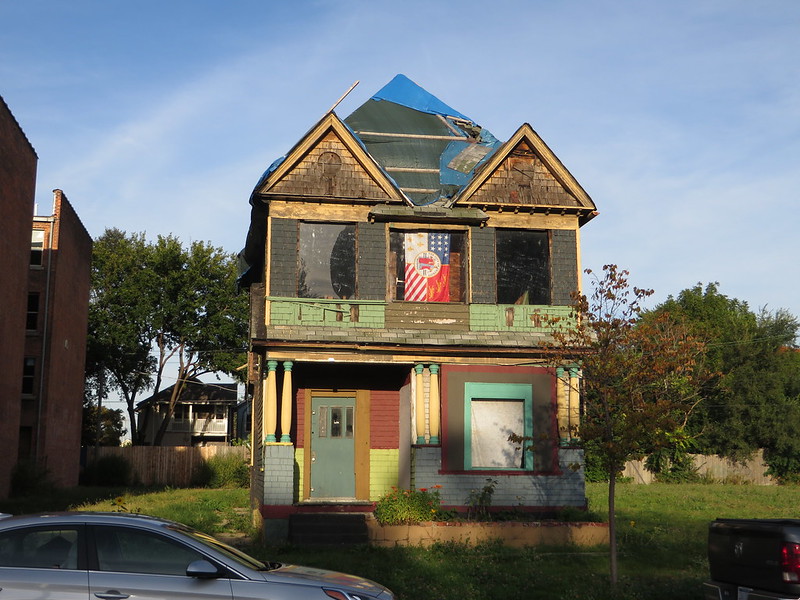 Dilapidated House, Corktown, Detroit, Michigan.