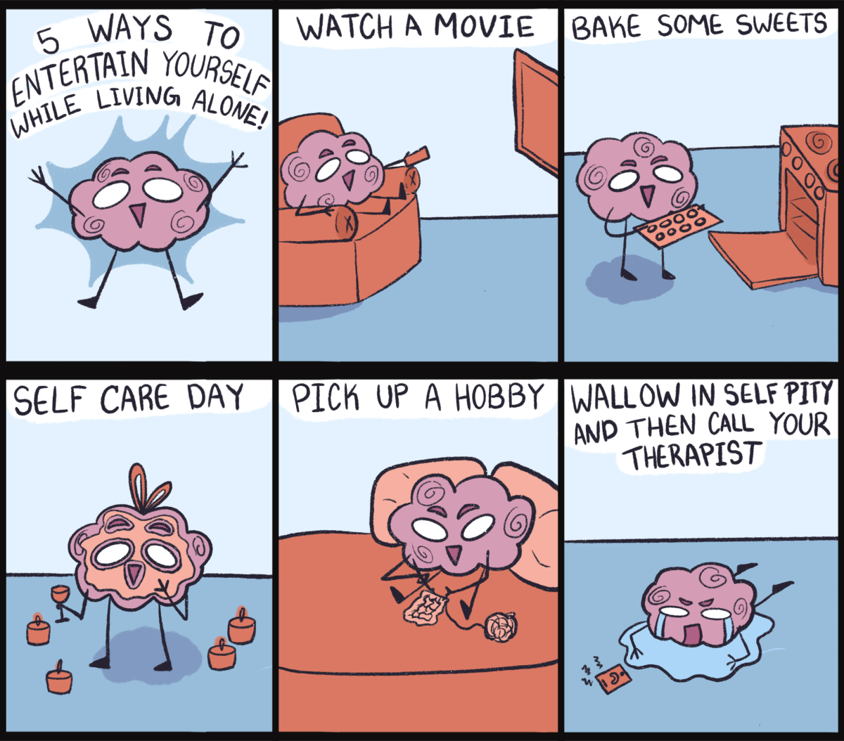 Comic | Brian the brain on living alone