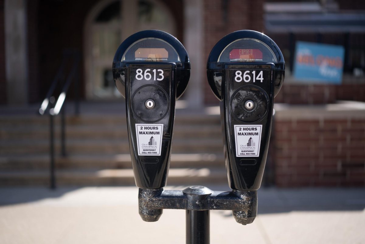 The parking meter displays Expired on Chalmers street on Sunday. 