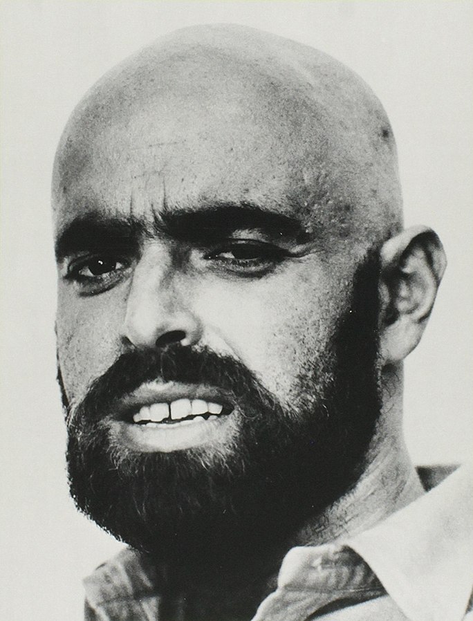 Shel Silverstein, Illinois alumn, poet, author, screenwriter, songwriter and illustrator poses for a professional headshot. The above image is featured in many of Silverstein’s books.