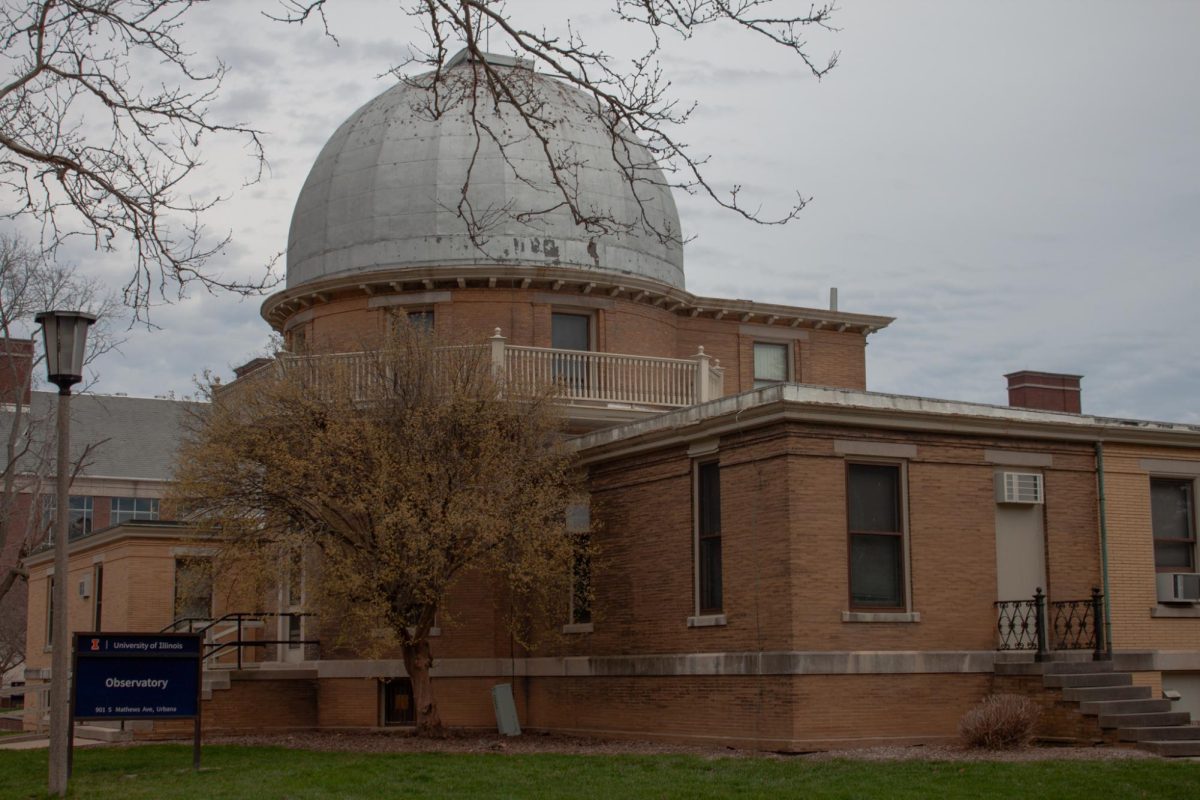 The University of Illinois Astronomical Observatory on South Matthews Street in Urbana, it was built in 1896.