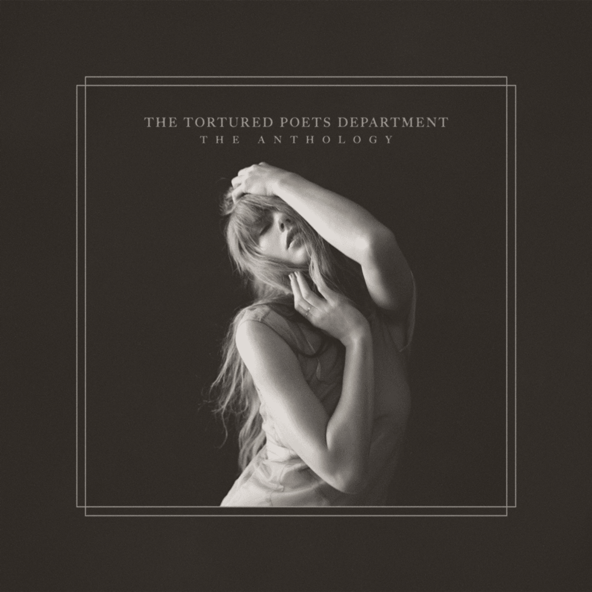 The official album cover for Taylor Swift’s latest album, “The Tortured Poets Department,” released on April 19.