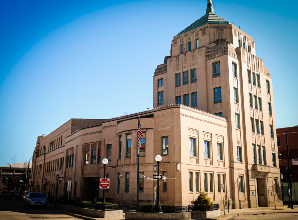 The Champaign City Building on North Neil Street in downtown Champaign in June 2024.