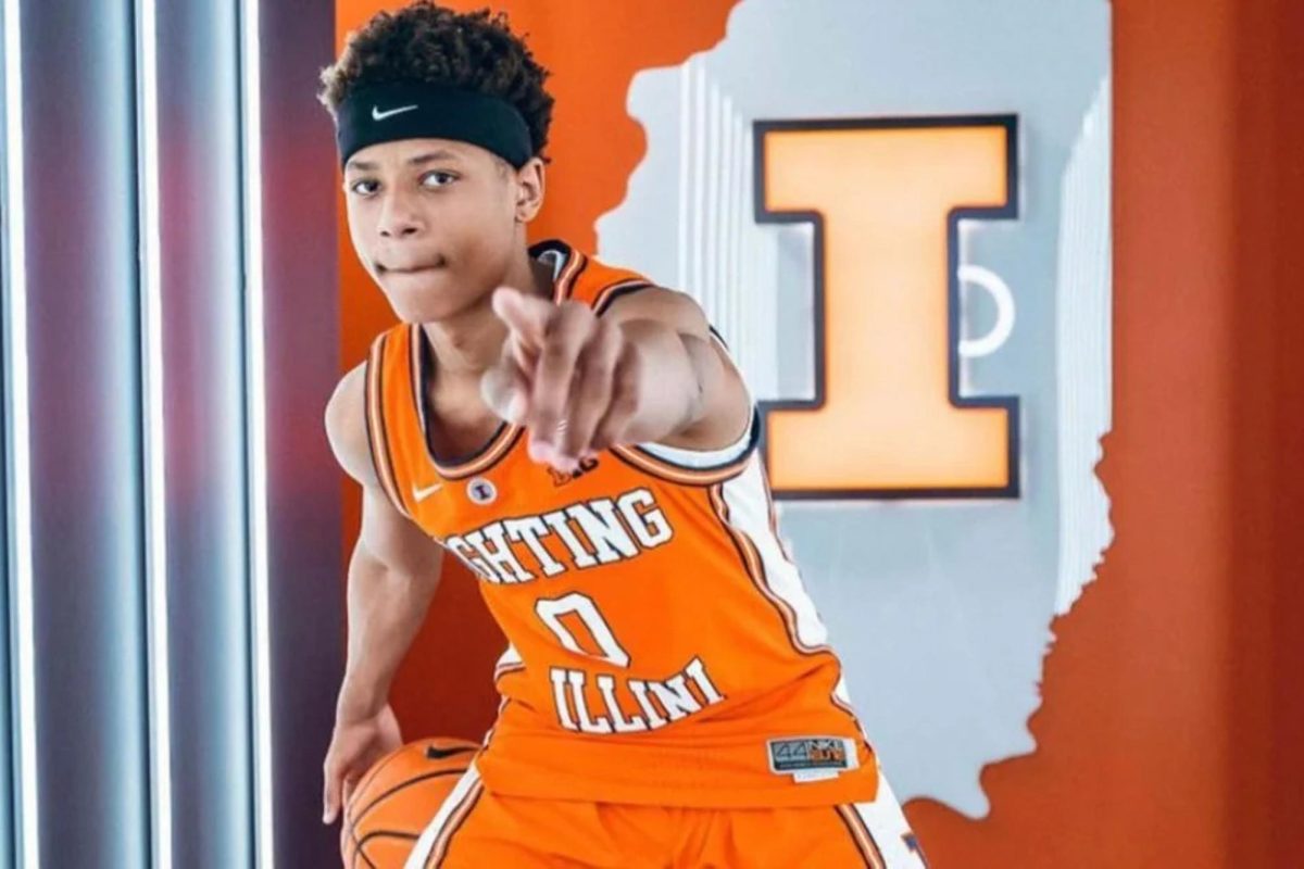 Joliet-native Jeremiah Fears poses for promotional photos after his commitment to Illinois.