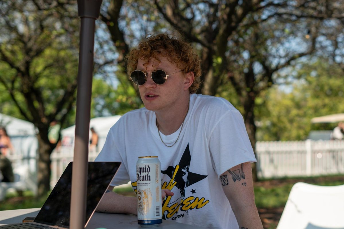 Knox sits down for an interview with The Daily Illini following his performance at Lollapalooza on Aug. 4.