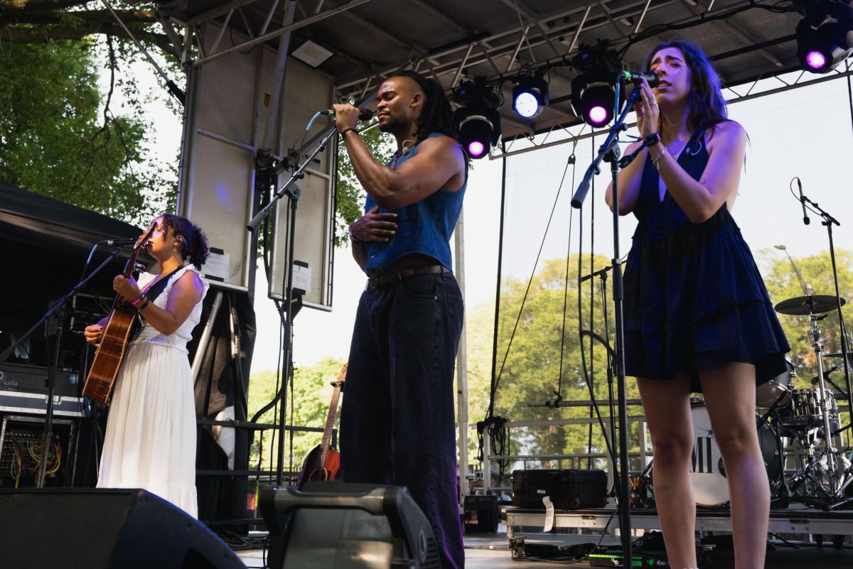 Tiny Habits take to the BMI stage during day 2 of Lollapalooza on Thursday.