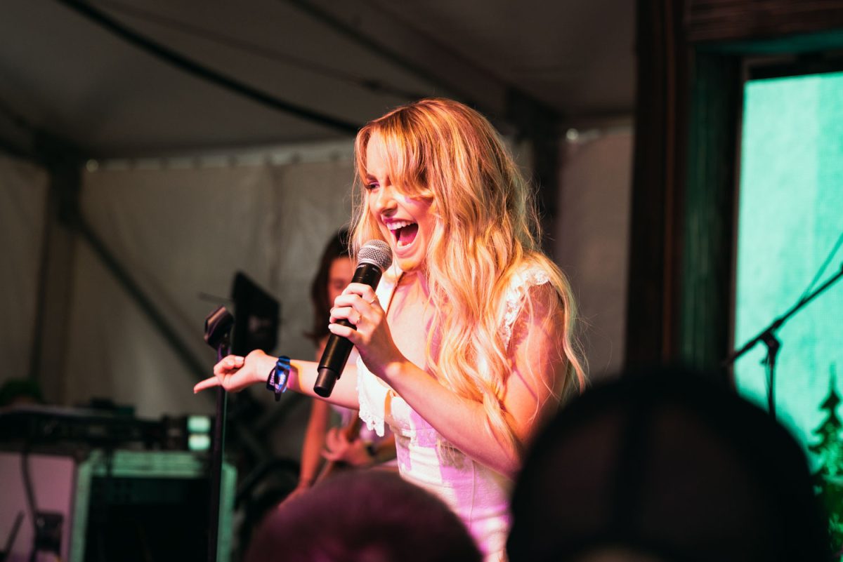 Mckenna Grace on stage at the Toyota Music Den during Lollapalooza day 2 on Thursday.