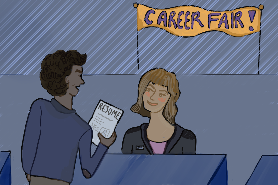 A student guide on how to prepare for career fairs