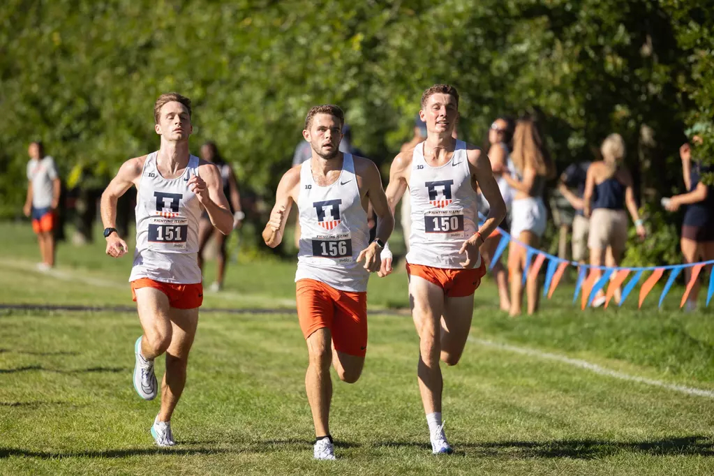 The Illinois Fighting Illini during the Illini Open at the Illinois Arboretum in Champaign on Sept. 1.