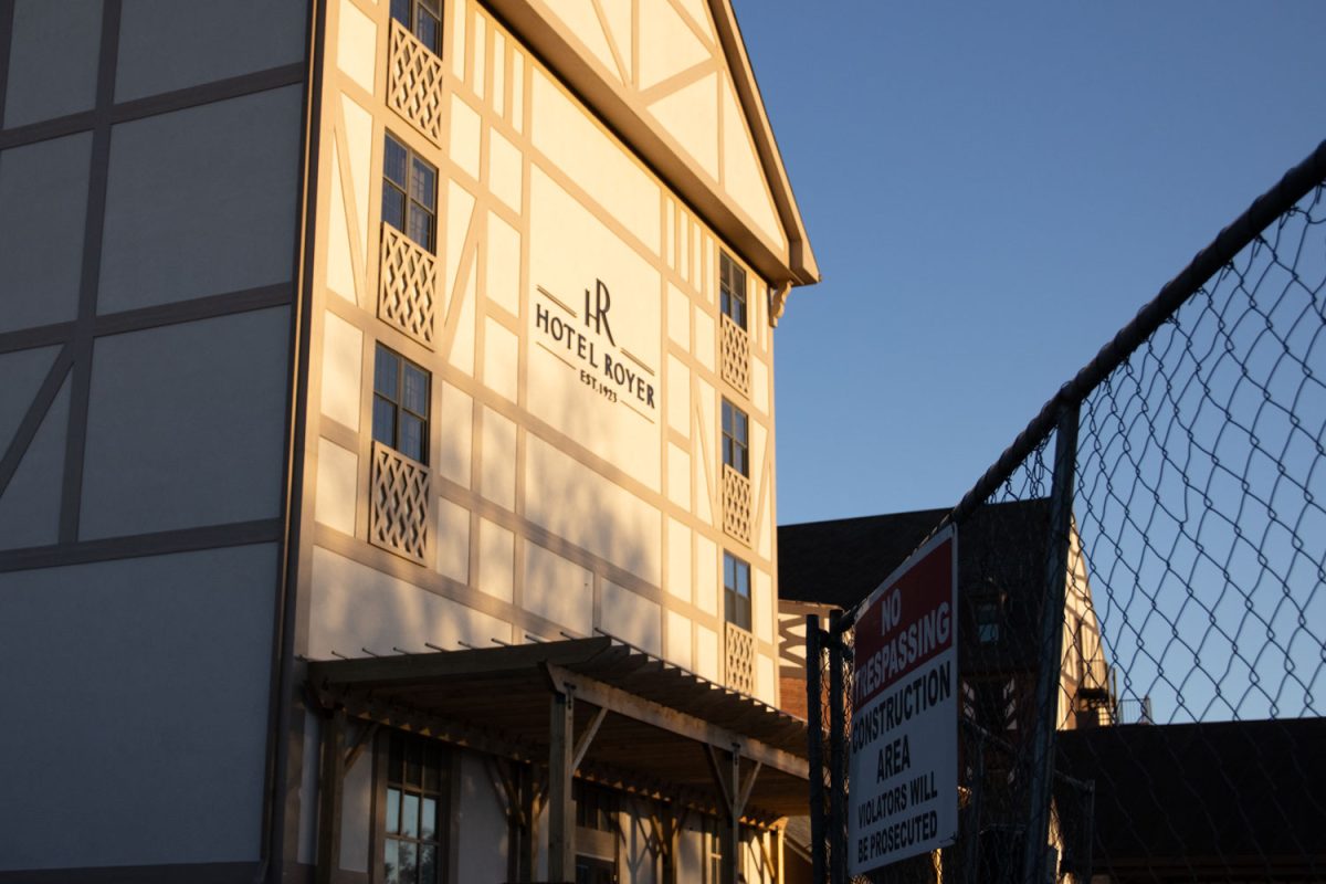 Hotel Royer Urbana at 210 S. Race St. in downtown Urbana is still under construction as of Wednesday, Oct. 16. The original Urbana-Lincoln Hotel was completed in 1924, and the building was bought and renovated several times before Icon Hospitality LLC purchased it in 2020 with plans to re-open as Hotel Royer.