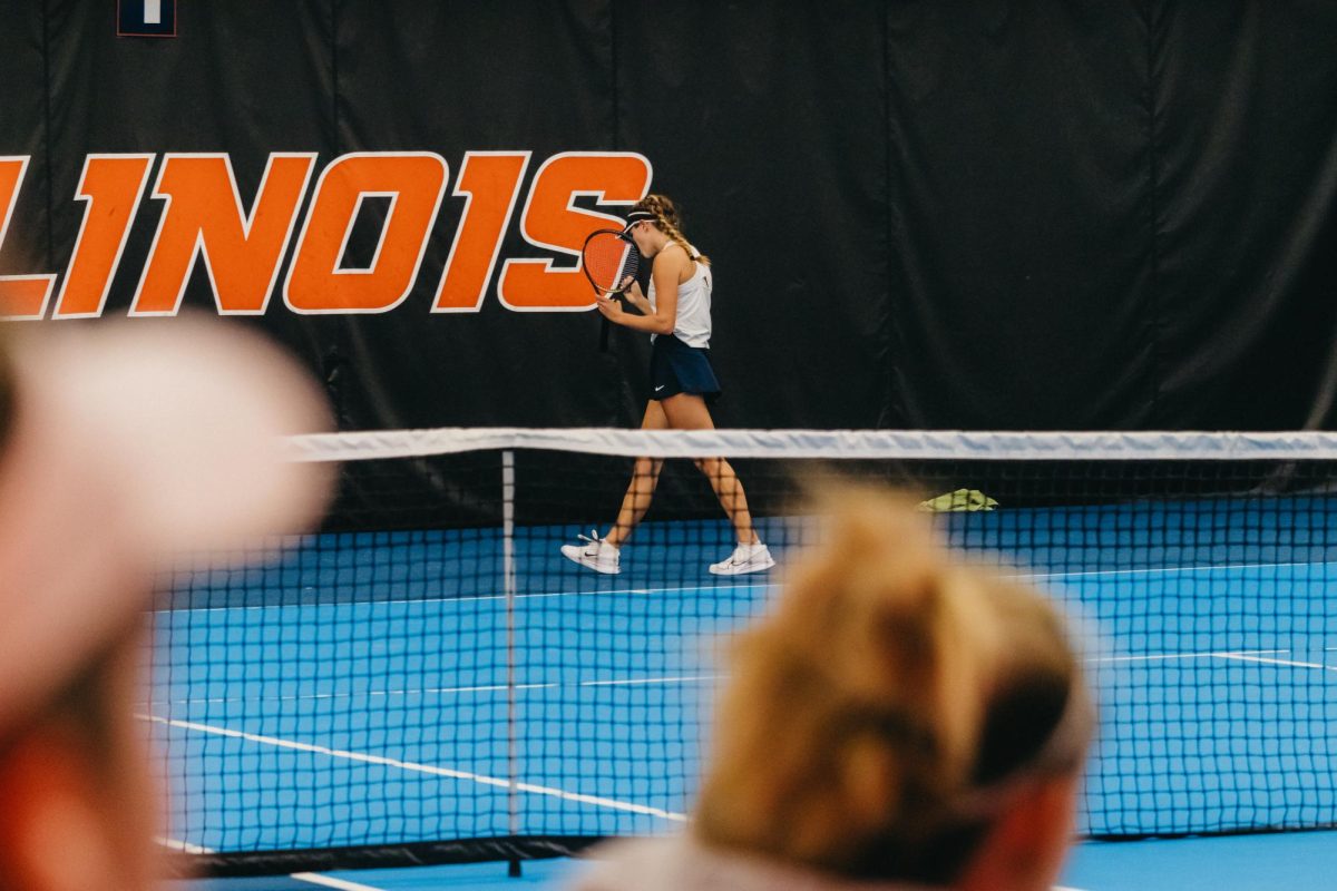 McKenna Schaefbauer celebrates after winning a point against Kasia Treiber.