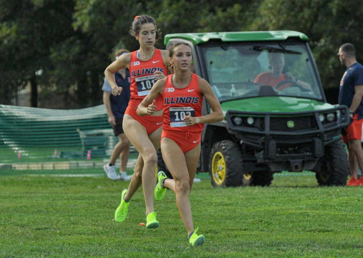 Senior Halle Hill gets moving in cross country matchup against Illinois State on Sept. 1, 2022. 