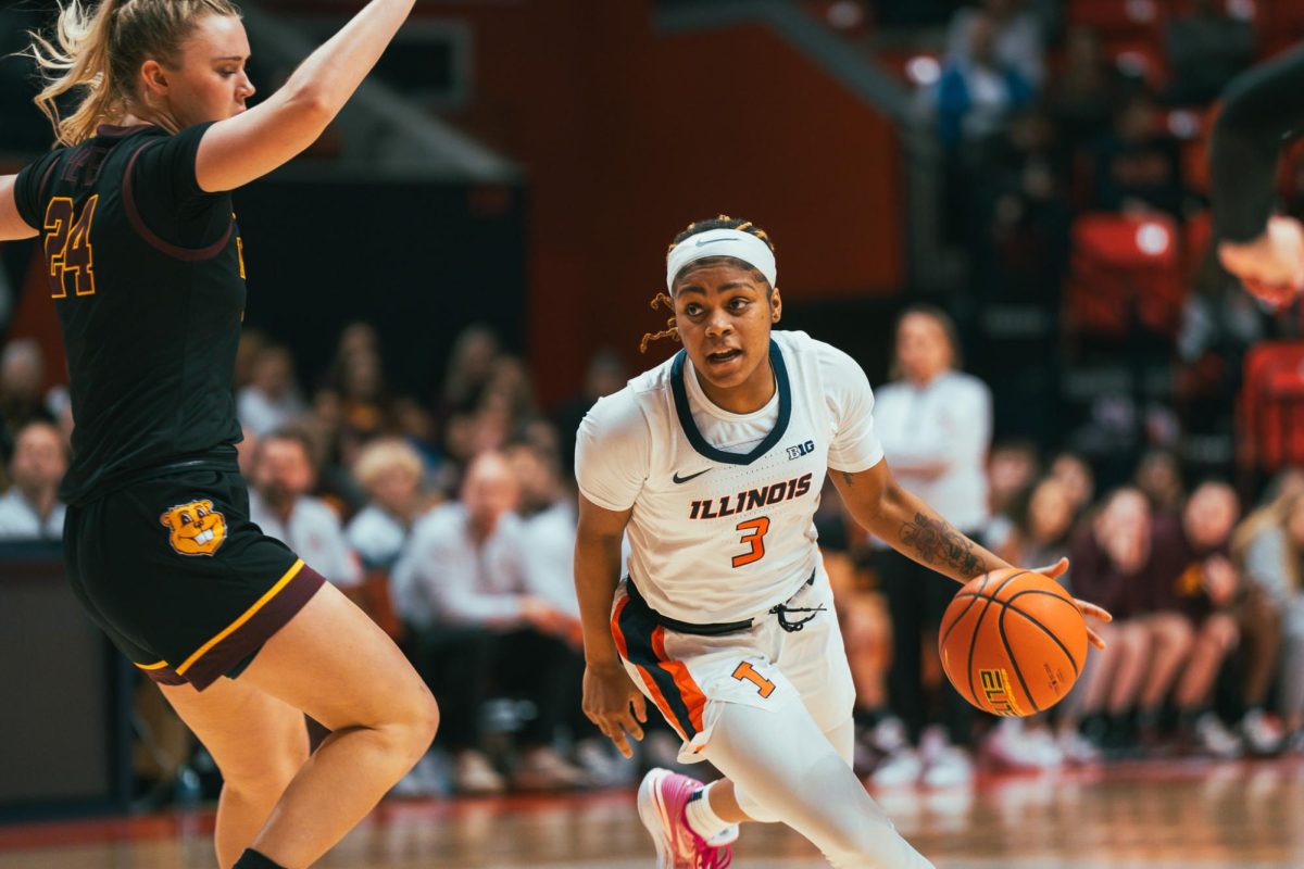 Fifth year guard Makira Cook drives to the basket on Jan. 28.