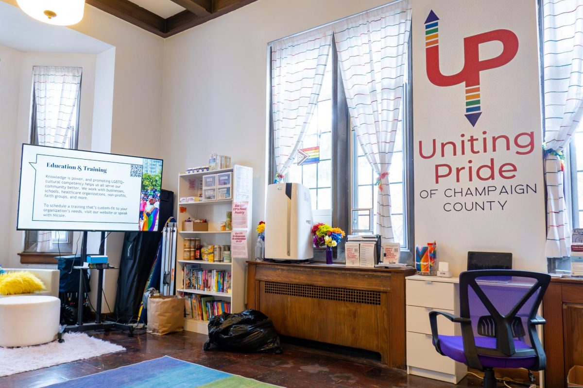 The Uniting Pride Center of Champaign County can be found on the first floor of the University YMCA. It is the only LGBTQ+ support and research center located in east Illinois.