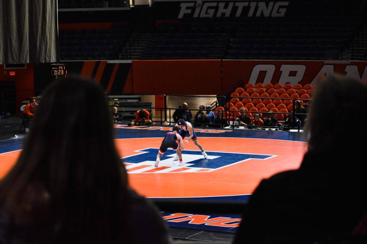 Illinois took the mat at the State Farm Center on Nov. 2 for a match against SIUE.