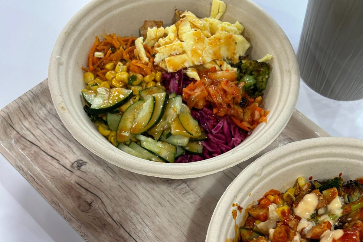 A Build-Your-Own bowl from Bibibop on Prospect Avenue in Champaign on Nov. 18.