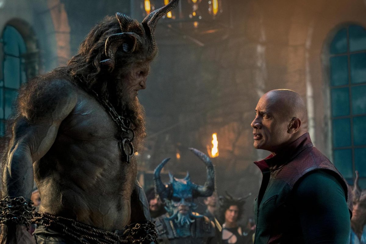 Dwayne Johnson and Kristofer Hivju in Red One (2024).