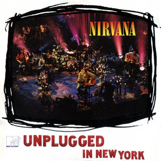 The album cover for Nirvana's live performance in New York, released November 1, 1994.