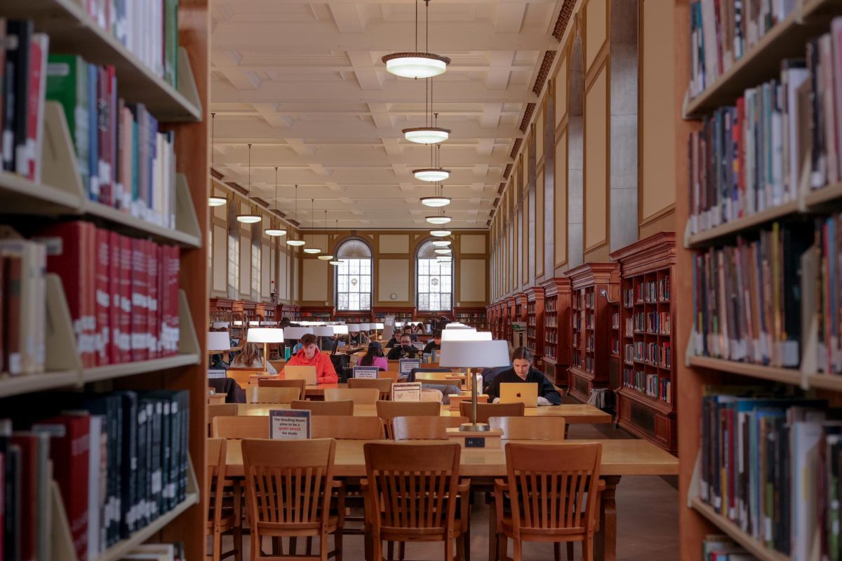Students study for upcoming midterms in the Main Library on Feb. 18.