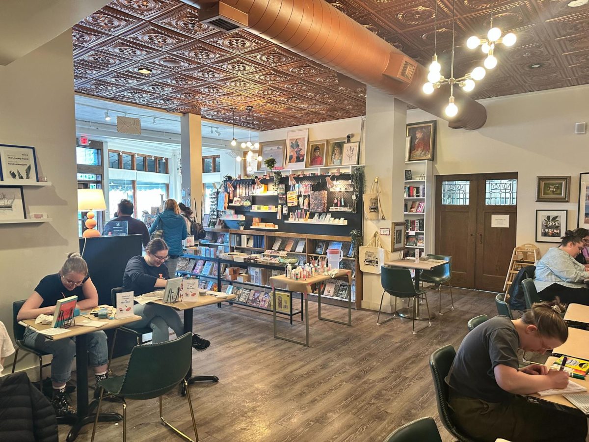 The Literary hosted their second annual Book-to-Brick painting event on Sunday. 