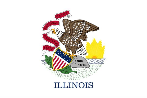 Flag of Illinois.