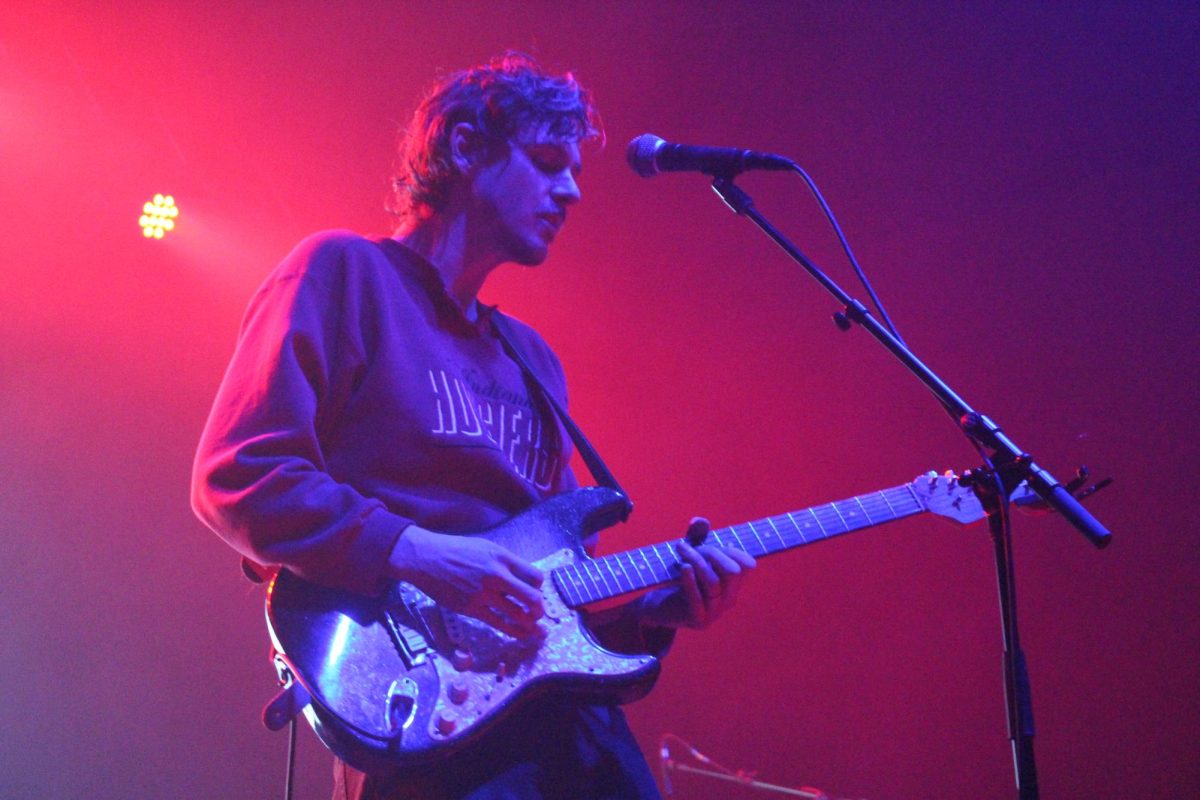 Houndmouth lead singer and guitarist Matt Myers sings at the Canopy Club in Urbana on Mar. 4.