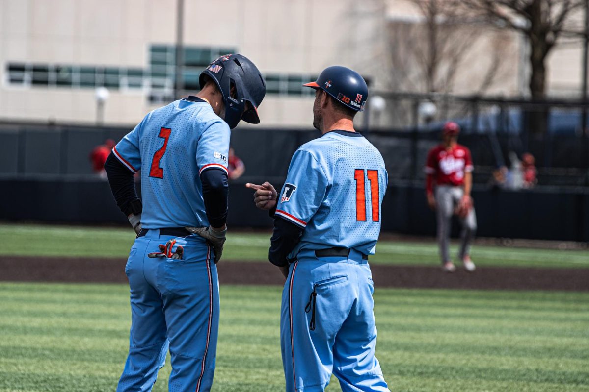 Illinois baseball against Indiana on April 13 at Illinois Field in Champaign.