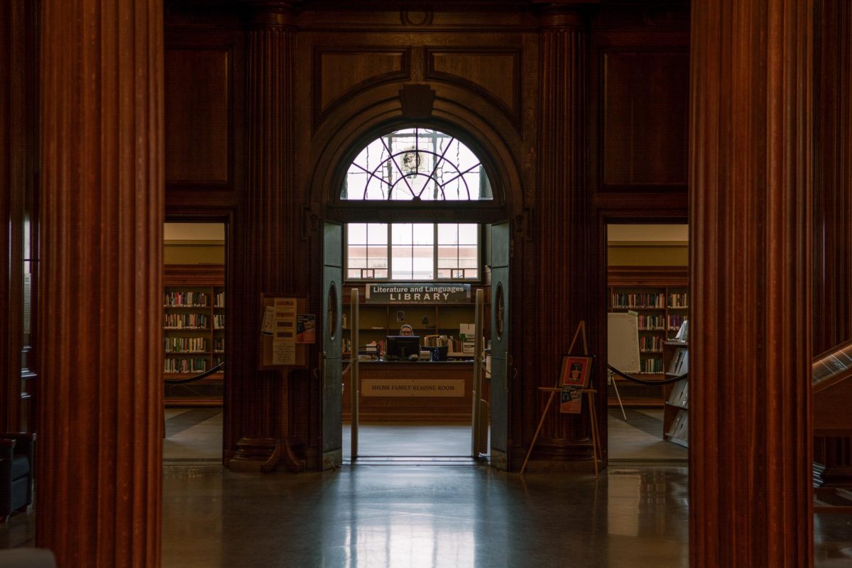 The Shebik Family Reading Room and the Literature and Languages Library can be found on the second floor of the Main Library. The reading room is a popular spot for studying on campus.