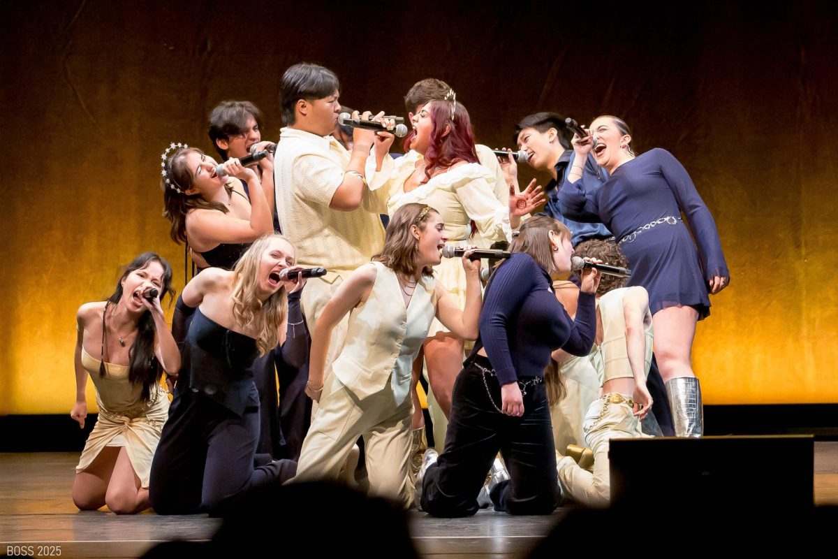 No Comment performs at the Boston Sings competition in Boston on April 11. The group won first place out of five groups selected to perform.