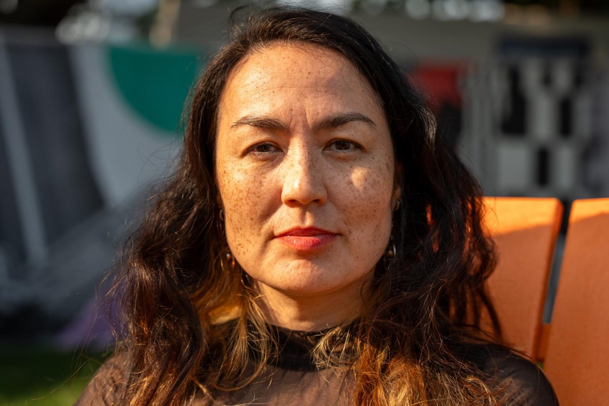 Jasmine Rodgers, lead singer of Bôa, after her set on the Bud Light Stage on day 3 of Lollapalooza.