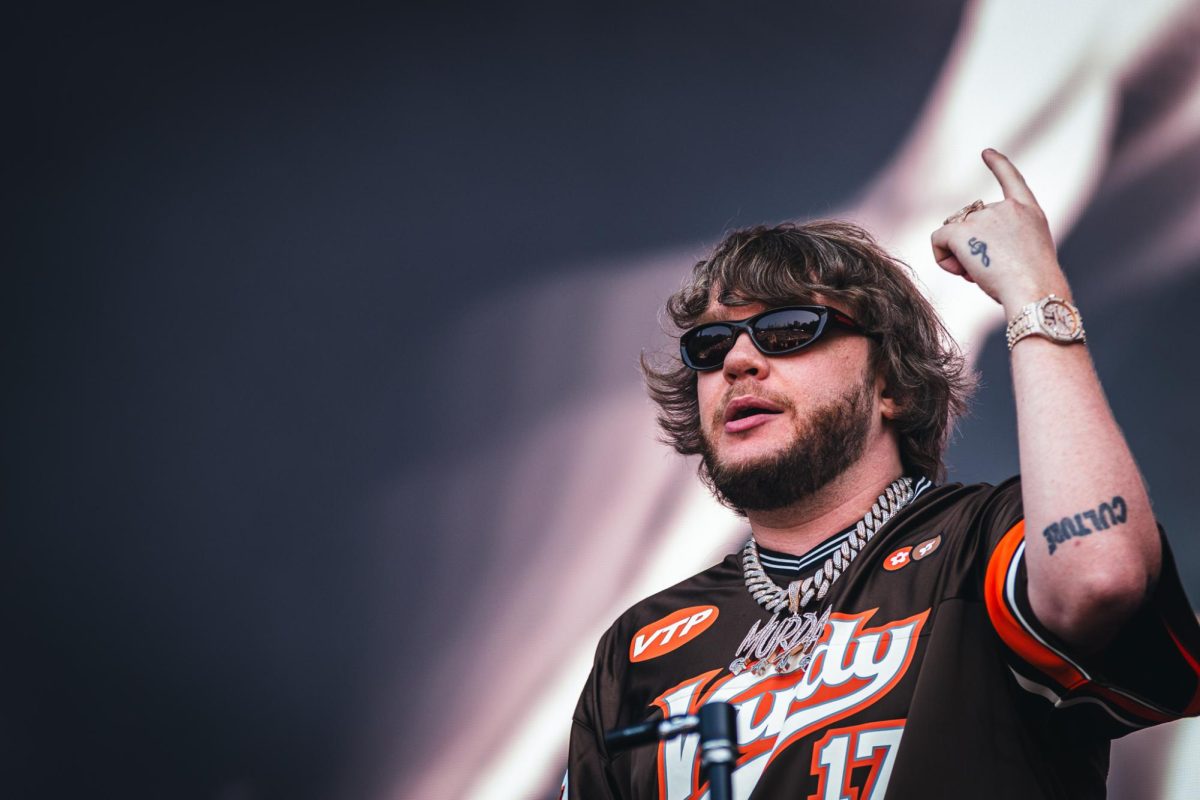 Murda Beatz performs at the Perrys stage on Friday afternoon at Lollapalooza.