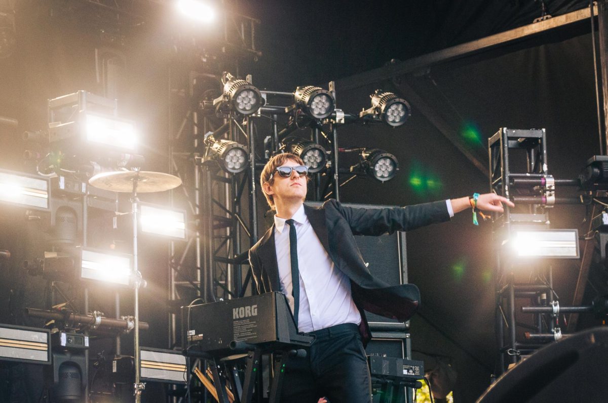 The Dare brings his energy to The Grove stage on Friday. Crowds filled the area at the grove.